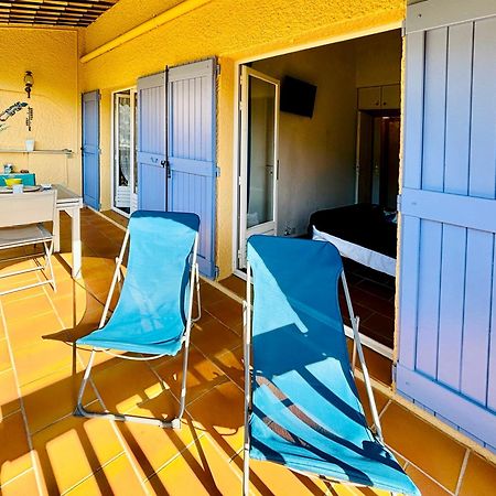 Charmant deux pièces avec une vue imprenable sur la crique Nôtre-Dame Théoule-sur-Mer Exterior foto